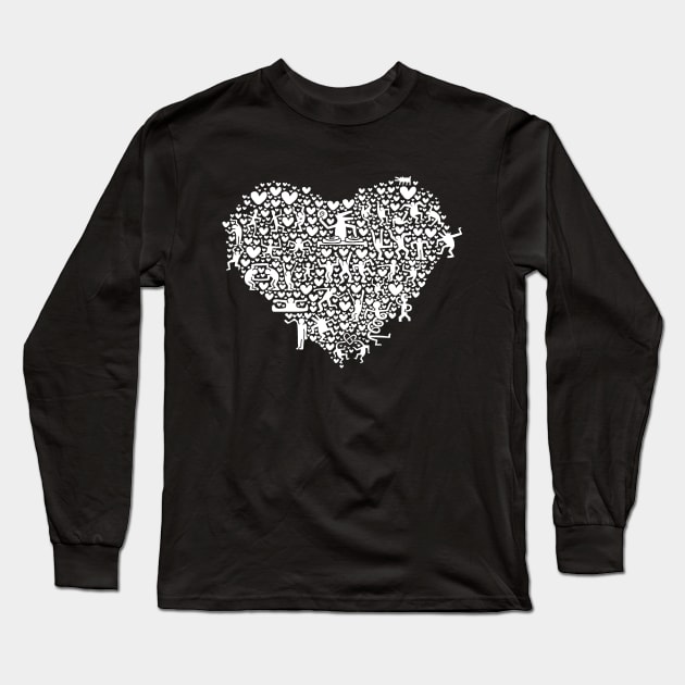 Heart in love Long Sleeve T-Shirt by bulografik